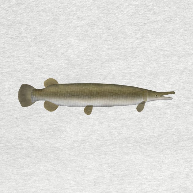 Alligator Gar by FishFolkArt